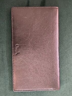 Coach Black Leather Checkbook / Cheque Holder – Vintage – Unused